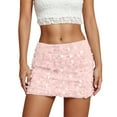 thumbnail image 1 of Angala Carnival Sequin Glitter Bodycon Mini Skirt With Reflective Metallic Shine For Night Out Party And Club Wear Beautiful Stylish Women's Skirt, 1 of 5