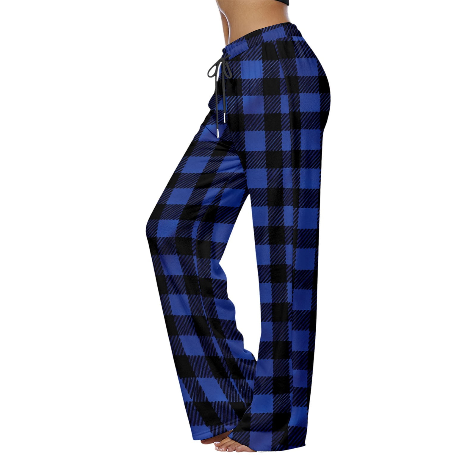Angala Cozy Flannel Plaid Print Pajama Pants Soft Lined Winter ...