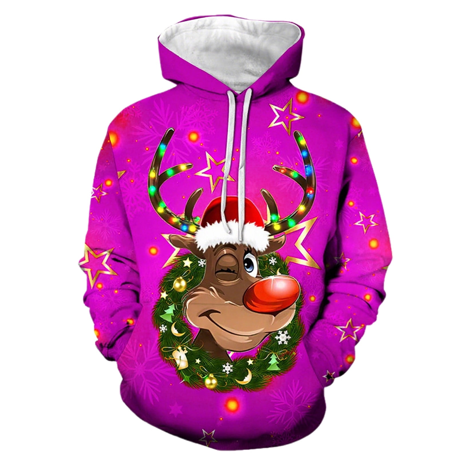 Holiday Deer Jaquard Relaxed Fit Pullover Sweater main image 1
