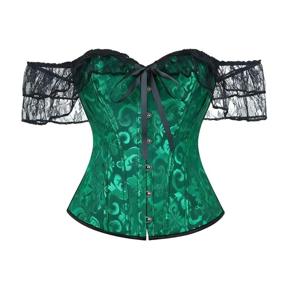 Angala Elegant Court Dress With Lace Sleeves And Flowing Ribbon For Waist Shaping And Contouring Stylish Beautiful Shapers