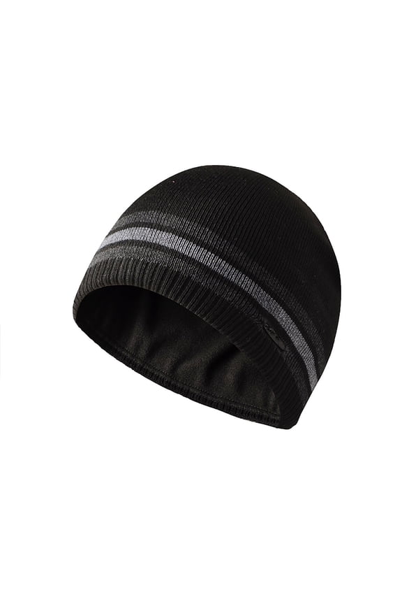 Fleece Knitted Cap With Label Straight Edge Woolen Cap Without Brim Dome Cap Pullover Cap Ski Cap Soft Stylish Basic Bomber Hats