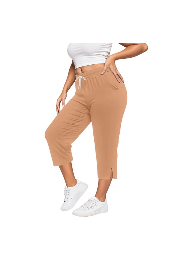 High Waisted Loose Fit Casual Pants For With Pockets Stretchy Yoga Trousers Comfortable Athletic Wear Stylish Beautiful Women's Casual Pants