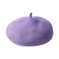 thumbnail image 1 of Angala Kids Autumn And Winter Vintage Solid Color Warm Beret Pumpkin Hat Woolen Beret Cute Lightweight Babys Hats, 1 of 7