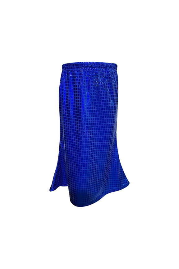 Kids Girls And Adults Shiny Metallic Pleated Skirt For Ballet Dance Party Beautiful Casual Cozy Girl's Dress 170