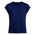 thumbnail image 1 of Angala Kids Tees Solid Crew Neck Short Sleeve Summer Comfortable Soft Dailywear Child T Shirts Size 7-8 Years Navy, 1 of 7