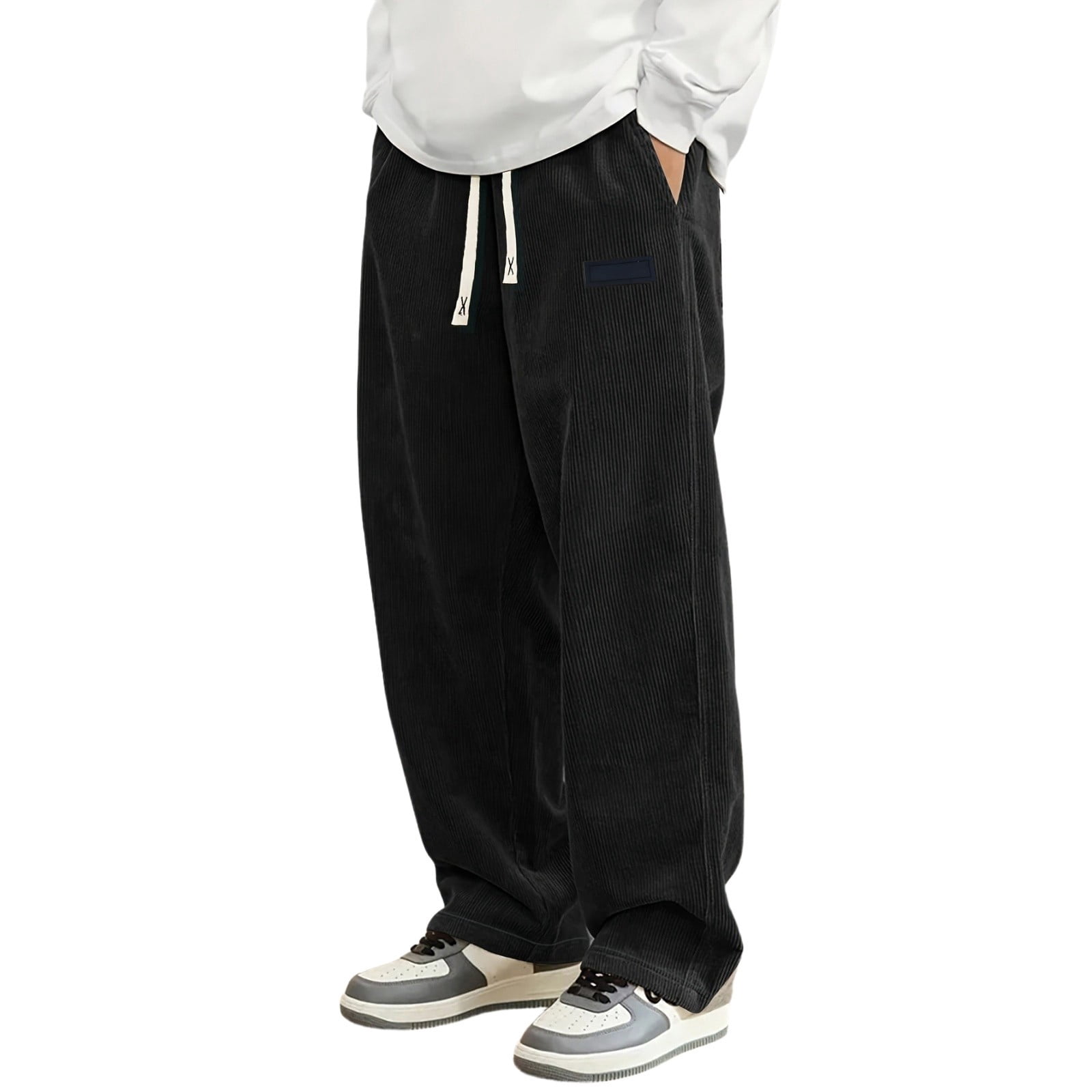 Angala Men's Casual Pants Comfortable Loose Fit Trousers For Daily Wear ...