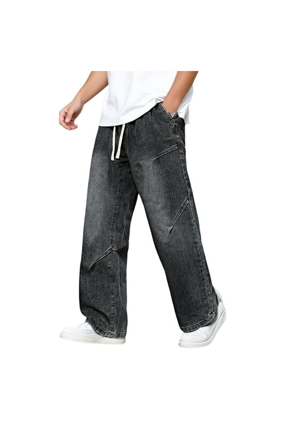 Men's Casual Stretch Denim Pants Comfortable Relaxed Fit Jeans For Daily Wear With Classic Design And Durable Fabric Stylish Casual Men's Trousers