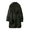 thumbnail image 1 of Angala Overcoat Jacket FurThick Solid Color Outdoor Men Handsome Stylish Men's Fur & Fur Jackets & Coats, 1 of 4