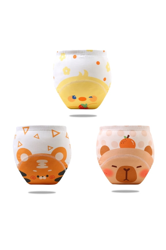 Soft Breathable Girls Underwear Toddler Training Pants With Cute Cartoon Prints Comfortable Stretchy Waistband For Daily Wear Cozy Cute Practical 6-12 Months