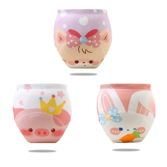 Angala Soft Breathable Girls Underwear Toddler Training Pants With Cute Cartoon Prints Comfortable Stretchy Waistband For Daily Wear Cozy Cute Practical 6-12 Months