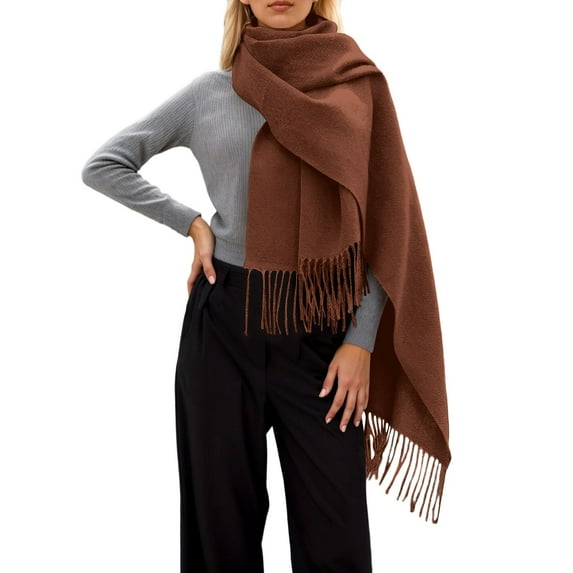 Angala Soft Winter Scarf For Cozy Thick Wrap Shawl Elegant Neck Warmer Soft Stylish Basic Scarf