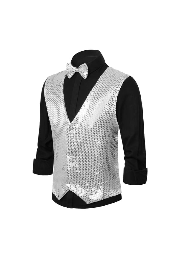 Stage Performance Formal Dress Vest With Rhinestone For Gala Party Wedding Evening Events Cozy Stylish Men's Outerwear Vests