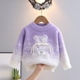thumbnail image 1 of Angala Toddler Boys Knit Sweater Bear Design Crewneck Pullover Kids, 1 of 3