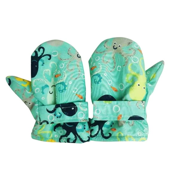 Angala Toddler Mittens Water-proof Winter Gloves Toddler Snow Cartoon Gloves For Kids Baby Winter Mittens For Girls Boys Cute Breathable Practical 6-24 Months