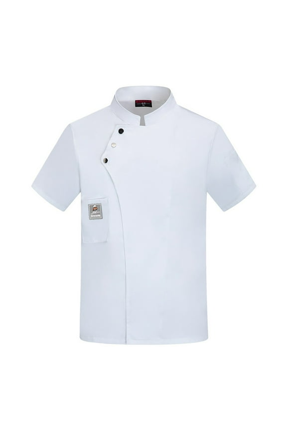 Unisex Men's Chef Coat Jacket Women Kitchen Restaurant Cooking Work Chef Uniformss Shirt Tops Handsome Cozy Men's Cardigan