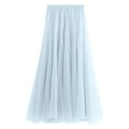 thumbnail image 1 of Angala Womens Skirts High Waist A Line Maxi Skirts Solid Summer Outdoor Soft Casual Flowy Fairy Ladies Skirts Size One Size Light Blue, 1 of 3