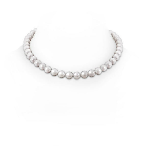 ANGARA 10-11mm, 18" Classic Freshwater Cultured Pearl Necklace in 14K Yellow Gold for Women | June Birthstone, Birthday, Anniversary, Jewelry Gift for Women | Pearl Necklace