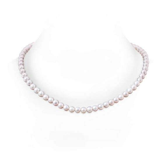 ANGARA 10-11mm, 22" Classic Freshwater Cultured Pearl Necklace in 14K Yellow Gold for Women | June Birthstone, Birthday, Anniversary, Jewelry Gift for Women | Pearl Necklace