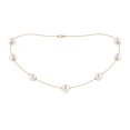 thumbnail image 1 of ANGARA 16" South Sea Cultured Pearl Station Necklace in 14K Yellow Gold for Women | June Birthstone, Birthday, Anniversary, Jewelry Gift for Women | Pearl Necklace, 1 of 6