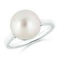 thumbnail image 1 of ANGARA Classic South Sea Cultured Pearl Ring in 14K White Gold for Women | June Birthstone, Birthday, Anniversary, Jewelry Gift for Women | Pearl Ring, 1 of 7