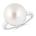 thumbnail image 1 of ANGARA Classic South Sea Cultured Pearl Ring in 14K White Gold for Women | June Birthstone, Birthday, Anniversary, Jewelry Gift for Women | Pearl Ring, 1 of 7