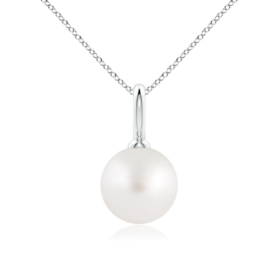 ANGARA Classic South Sea Cultured Pearl Solitaire Pendant in Platinum for Women | June Birthstone, Birthday, Anniversary, Jewelry Gift for Women | Pearl Necklace