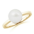 thumbnail image 1 of Angara Classic South Sea Cultured Pearl Solitaire Ring in 14K Yellow Gold for Women | June Birthstone Jewelry for Her, 1 of 7