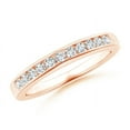 thumbnail image 1 of ANGARA Lab Grown Eleven Stone Diamond Wedding Ring for Women in 14K Rose Gold (Size-1.9mm| Color-F-G| Clarity-VS) | April Birthstone, Anniversary, Jewelry Gift for Women | Lab-Grown Diamond Ring, 1 of 4