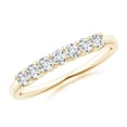 thumbnail image 1 of ANGARA Lab Grown Half Eternity 7 Stone Diamond Wedding Ring for Women in 14K Yellow Gold (Size-2.5mm| Color-F-G| Clarity-VS) | Anniversary, Jewelry Gift for Women | Lab-Grown Diamond Ring, 1 of 6