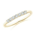 thumbnail image 1 of ANGARA Lab Grown Half Eternity 7 Stone Diamond Wedding Ring for Women in 14K Yellow Gold (Size-2mm| Color-F-G| Clarity-VS) | Anniversary, Jewelry Gift for Women | Lab-Grown Diamond Ring, 1 of 6