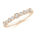 thumbnail image 1 of ANGARA Lab Grown Diamond Stackable Fashion Ring for Women in 14K Rose Gold (Size-2mm| Color-F-G| Clarity-VS) | April Birthstone, Anniversary, Jewelry Gift for Women | Lab-Grown Diamond Ring, 1 of 7