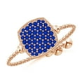 thumbnail image 1 of Angara Natural 0.15 Ct. Blue Sapphire with Blue Sapphire Stackable Ring in 14K Rose Gold for Women (Ring Size: 11.5), 1 of 9