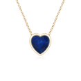 thumbnail image 1 of ANGARA Natural Bezel-Set Solitaire Heart Blue Sapphire Pendant in 14K Yellow Gold for Women (Size-4mm) | September Birthstone, Anniversary, Jewelry Gift for Women | Natural Blue Sapphire Necklace, 1 of 7