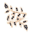 thumbnail image 1 of ANGARA Natural Pave Set Blue Sapphire Olive Leaf Vine Ring in 14K Rose Gold for Women (Size-1.3mm) | September Birthstone, Birthday, Anniversary, Jewelry Gift for Women | Natural Blue Sapphire Ring, 1 of 8