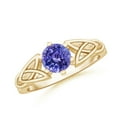 thumbnail image 1 of Angara Natural 0.9 Ct. Tanzanite Solitaire Ring in 14K Yellow Gold for Women (Ring Size: 11.5), 1 of 9