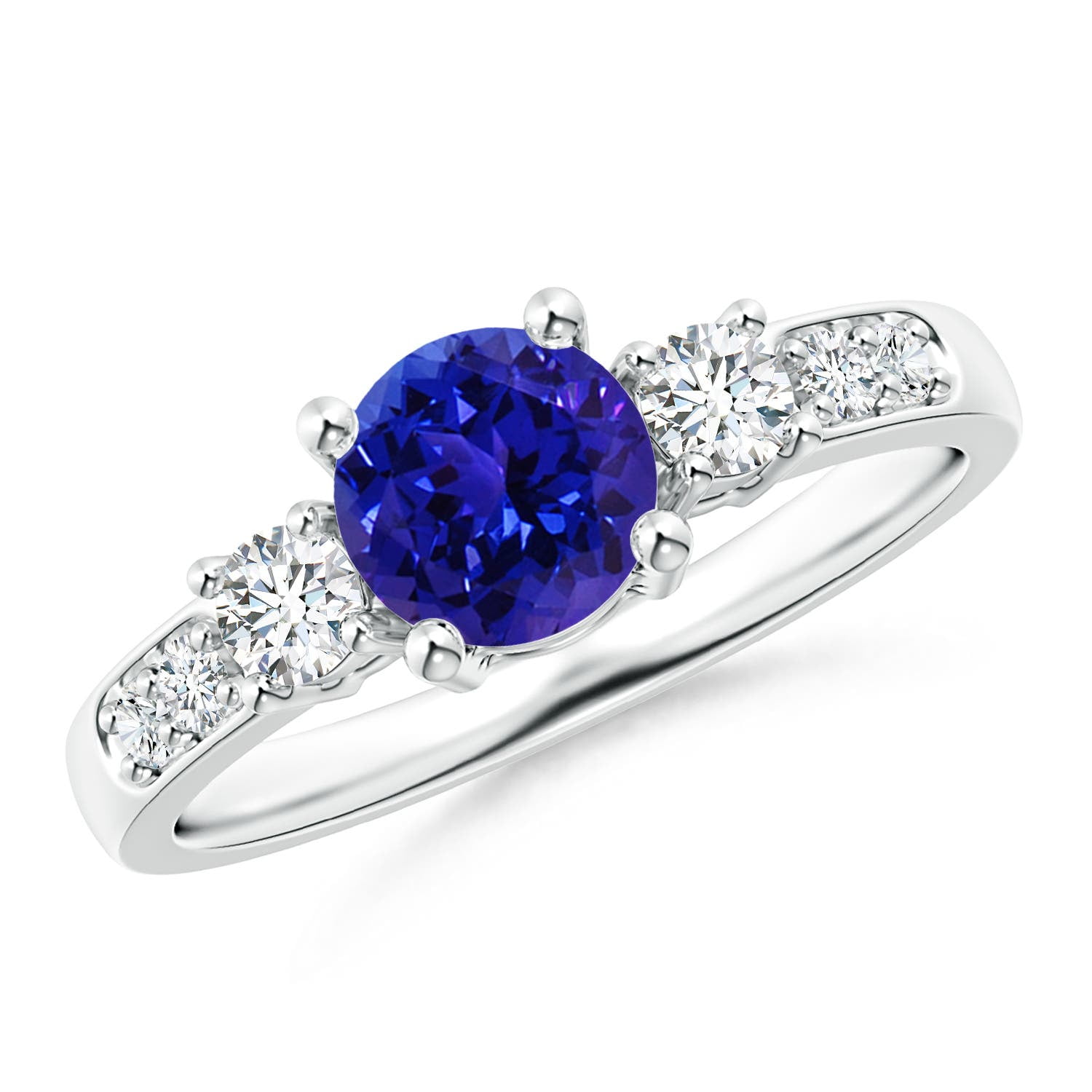 Art Deco sold AAA Premium Tanzanite Engagement Ring with Diamond Set with in Sterling Silver,Anniversary Gift,December Birthstone,Gift for Her