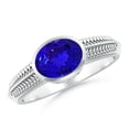 thumbnail image 1 of Angara Natural 1.25 Ct. Tanzanite Solitaire Ring in 14K White Gold for Women (Ring Size: 12), 1 of 8