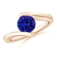 thumbnail image 1 of Angara Natural 1.45 Ct. Tanzanite Solitaire Ring in 14K Rose Gold for Women (Ring Size: 3), 1 of 9
