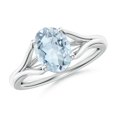 thumbnail image 1 of Angara Natural 1.5 Ct. Aquamarine Solitaire Ring in Sterling Silver for Women (Ring Size: 8.5), 1 of 9