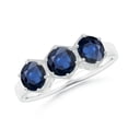 thumbnail image 1 of Angara Natural 1.8 Ct. Blue Sapphire Classic Ring in 14K White Gold for Women (Ring Size: 12), 1 of 10
