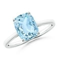 thumbnail image 1 of Angara Natural 1.85 Ct. Aquamarine Fashion Ring in 14K White Gold for Women (Ring Size: 3.5), 1 of 9