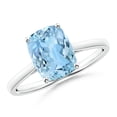 thumbnail image 1 of Angara Natural 1.85 Ct. Aquamarine Fashion Ring in Sterling Silver for Women (Ring Size: 3), 1 of 9