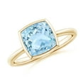 thumbnail image 1 of Angara Natural 1.95 Ct. Aquamarine Solitaire Ring in 14K Yellow Gold for Women (Ring Size: 11.5), 1 of 9