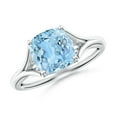 thumbnail image 1 of Angara Natural 1.95 Ct. Aquamarine Solitaire Ring in Sterling Silver for Women (Ring Size: 12), 1 of 10