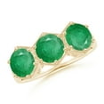 thumbnail image 1 of Angara Natural 2.25 Ct. Emerald Classic Ring in 14K Yellow Gold for Women (Ring Size: 12), 1 of 10