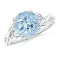 thumbnail image 1 of Angara Natural 2.3 Ct. Aquamarine Solitaire Ring in 14K White Gold for Women (Ring Size: 10), 1 of 9