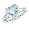 thumbnail image 1 of Angara Natural 2.52 Ct. Aquamarine Solitaire Ring in 14K White Gold for Women (Ring Size: 11), 1 of 9