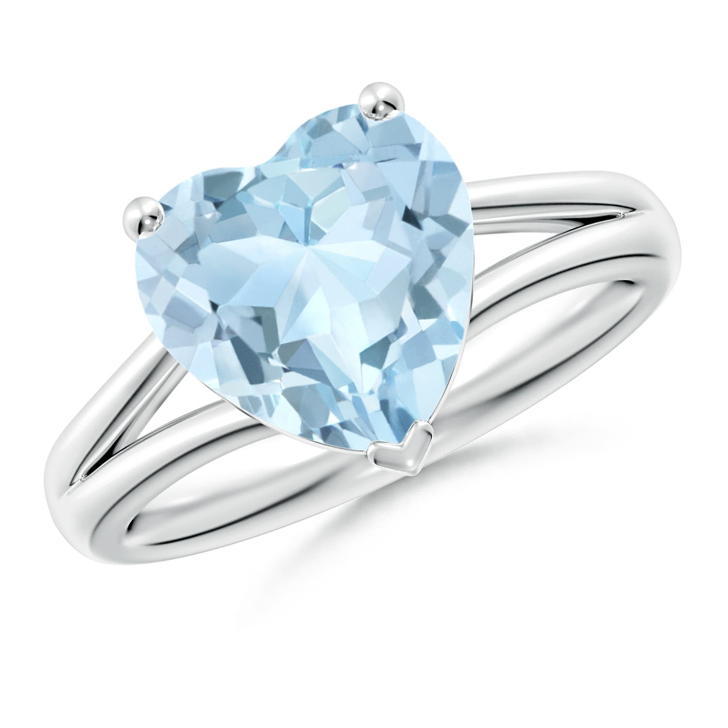 Angara Natural 2.52 Ct. Aquamarine Solitaire Ring in Sterling Silver ...
