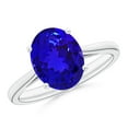 thumbnail image 1 of Angara Natural 2.9 Ct. Tanzanite Solitaire Ring in Sterling Silver for Women (Ring Size: 11.5), 1 of 1