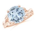 thumbnail image 1 of Angara Natural 3.2 Ct. Aquamarine Solitaire Ring in 14K Rose Gold for Women (Ring Size: 8), 1 of 9